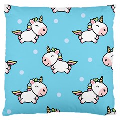 Unicorns  Large Cushion Case (one Side) by Sobalvarro