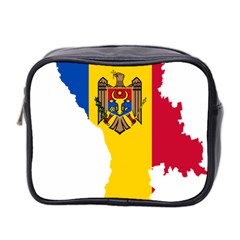 Flag Map Of Moldova Mini Toiletries Bag (two Sides) by abbeyz71
