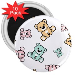 Bears 3  Magnets (10 Pack)  by Sobalvarro