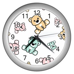 Bears Wall Clock (silver) by Sobalvarro