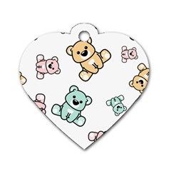 Bears Dog Tag Heart (two Sides) by Sobalvarro