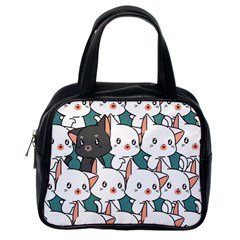 Seamless-cute-cat-pattern-vector Classic Handbag (one Side) by Sobalvarro