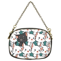 Seamless-cute-cat-pattern-vector Chain Purse (two Sides) by Sobalvarro