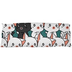 Seamless-cute-cat-pattern-vector Body Pillow Case Dakimakura (two Sides)