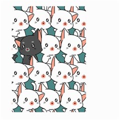 Seamless-cute-cat-pattern-vector Large Garden Flag (two Sides) by Sobalvarro