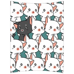 Seamless-cute-cat-pattern-vector Back Support Cushion by Sobalvarro