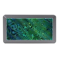 Emerald Green Blue Marbled Color Memory Card Reader (mini)