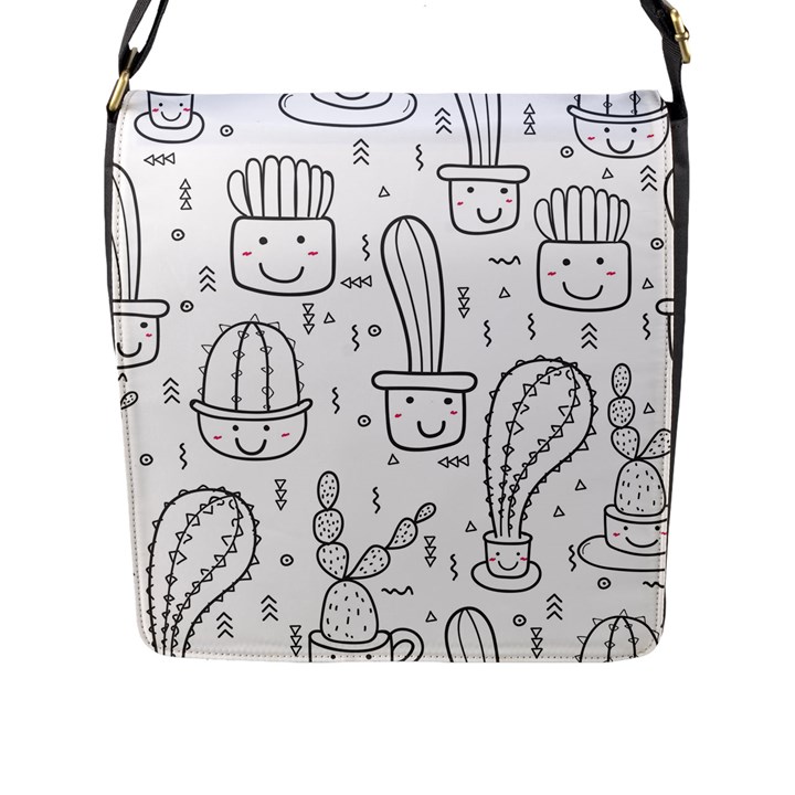 Cactus Flap Closure Messenger Bag (L)