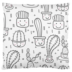 Cactus Standard Flano Cushion Case (one Side) by Sobalvarro