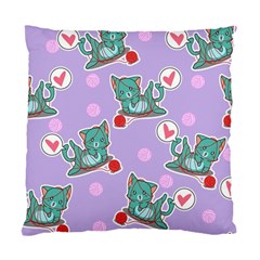 Playing cats Standard Cushion Case (One Side)