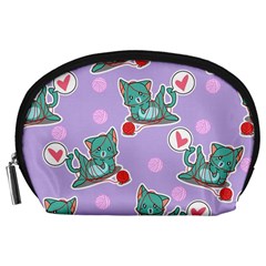 Playing Cats Accessory Pouch (large) by Sobalvarro