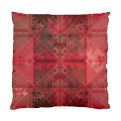 Indian Red Color Geometric Diamonds Standard Cushion Case (one Side) by SpinnyChairDesigns