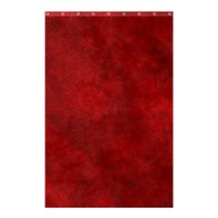 Scarlet Red Velvet Color Faux Texture Shower Curtain 48  X 72  (small)  by SpinnyChairDesigns