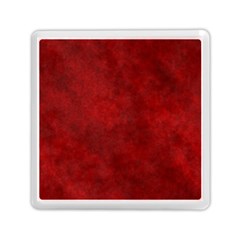 Scarlet Red Velvet Color Faux Texture Memory Card Reader (square) by SpinnyChairDesigns