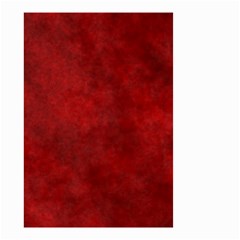 Scarlet Red Velvet Color Faux Texture Small Garden Flag (two Sides) by SpinnyChairDesigns