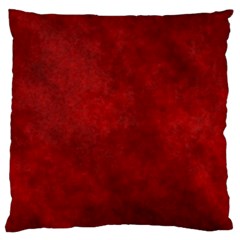 Scarlet Red Velvet Color Faux Texture Standard Flano Cushion Case (one Side) by SpinnyChairDesigns