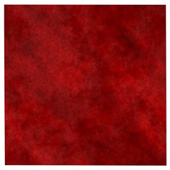 Scarlet Red Velvet Color Faux Texture Wooden Puzzle Square