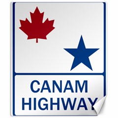 Canam Highway Shield  Canvas 20  X 24  by abbeyz71