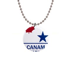 Canam Highway Shield  1  Button Necklace by abbeyz71