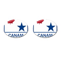 Canam Highway Shield  Cufflinks (oval) by abbeyz71