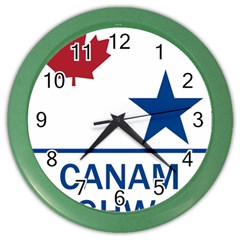 Canam Highway Shield  Color Wall Clock