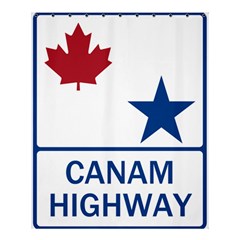 Canam Highway Shield  Shower Curtain 60  X 72  (medium)  by abbeyz71
