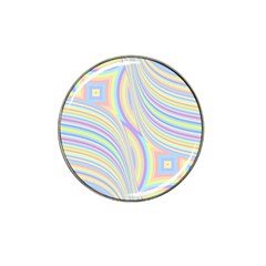 Pastel Color Stripes  Hat Clip Ball Marker (4 Pack) by SpinnyChairDesigns