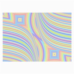 Pastel Color Stripes  Large Glasses Cloth (2 Sides) by SpinnyChairDesigns