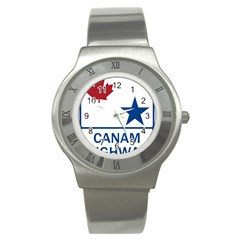 Canam Highway Shield  Stainless Steel Watch by abbeyz71