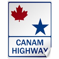 Canam Highway Shield  Canvas 36  X 48  by abbeyz71