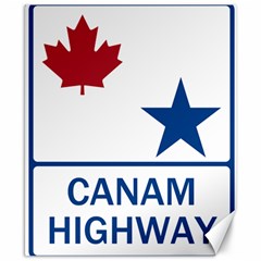 Canam Highway Shield  Canvas 8  X 10  by abbeyz71