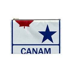 Canam Highway Shield  Cosmetic Bag (medium) by abbeyz71