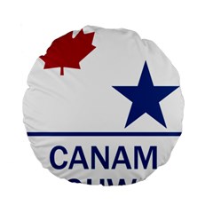 Canam Highway Shield  Standard 15  Premium Round Cushions by abbeyz71