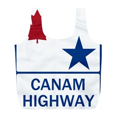 Canam Highway Shield  Full Print Recycle Bag (l) by abbeyz71