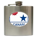 CanAm Highway Shield  Hip Flask (6 oz) Front