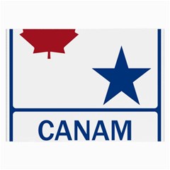 Canam Highway Shield  Large Glasses Cloth (2 Sides) by abbeyz71