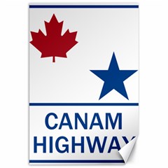 Canam Highway Shield  Canvas 20  X 30  by abbeyz71