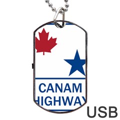 Canam Highway Shield  Dog Tag Usb Flash (one Side) by abbeyz71