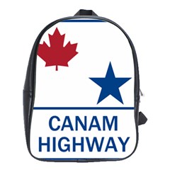Canam Highway Shield  School Bag (large) by abbeyz71