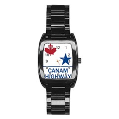 Canam Highway Shield  Stainless Steel Barrel Watch by abbeyz71