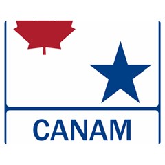 Canam Highway Shield  Double Sided Flano Blanket (medium)  by abbeyz71