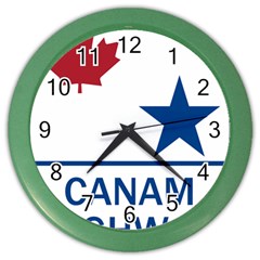 Canam Highway Shield  Color Wall Clock by abbeyz71