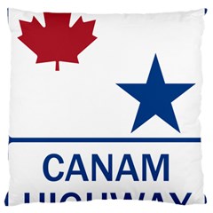 Canam Highway Shield  Large Cushion Case (one Side) by abbeyz71