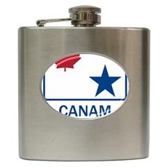 Canam Highway Shield  Hip Flask (6 Oz) by abbeyz71