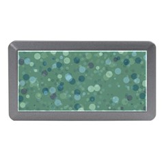 Green Color Polka Dots Pattern Memory Card Reader (mini) by SpinnyChairDesigns