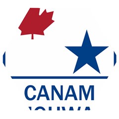 Canam Highway Shield  Wooden Puzzle Hexagon by abbeyz71