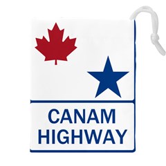Canam Highway Shield  Drawstring Pouch (4xl) by abbeyz71