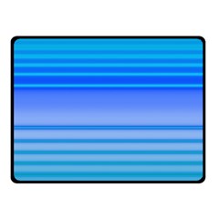 Blue Purple Color Stripes Ombre Double Sided Fleece Blanket (small)  by SpinnyChairDesigns