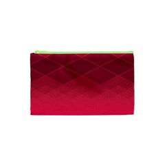 Hot Pink And Wine Color Diamonds Cosmetic Bag (xs) by SpinnyChairDesigns