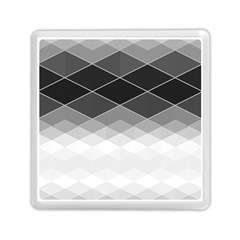 Black White Grey Color Diamonds Memory Card Reader (square) by SpinnyChairDesigns